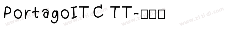 PortagoITC TT字体转换